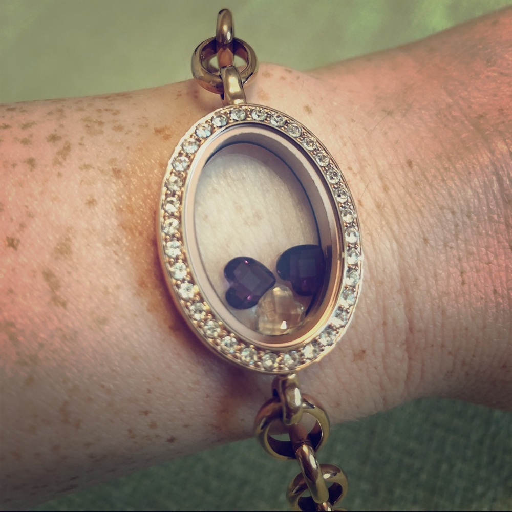 Locket Rose Gold Bracelet by Origami Owl